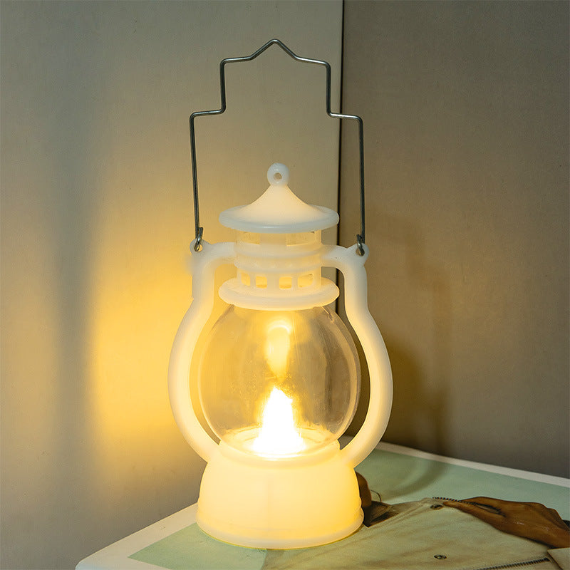 Vintage LED Small Oil Lamp Decorative Candle Light
