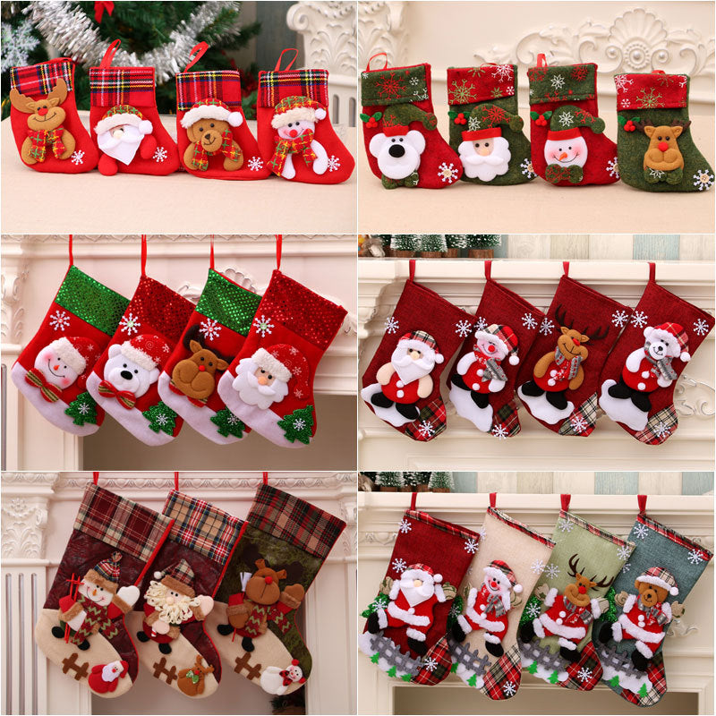 Christmas Gift Sock Hanging Bag