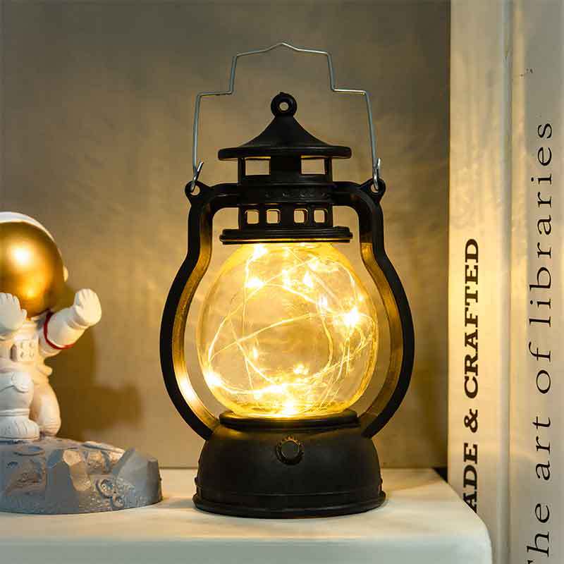 Vintage LED Small Oil Lamp Decorative Candle Light