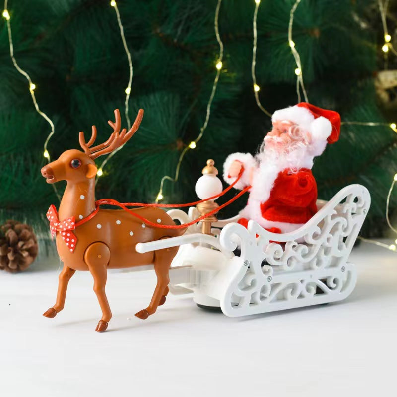 Christmas Decoration Electric Ladder Santa