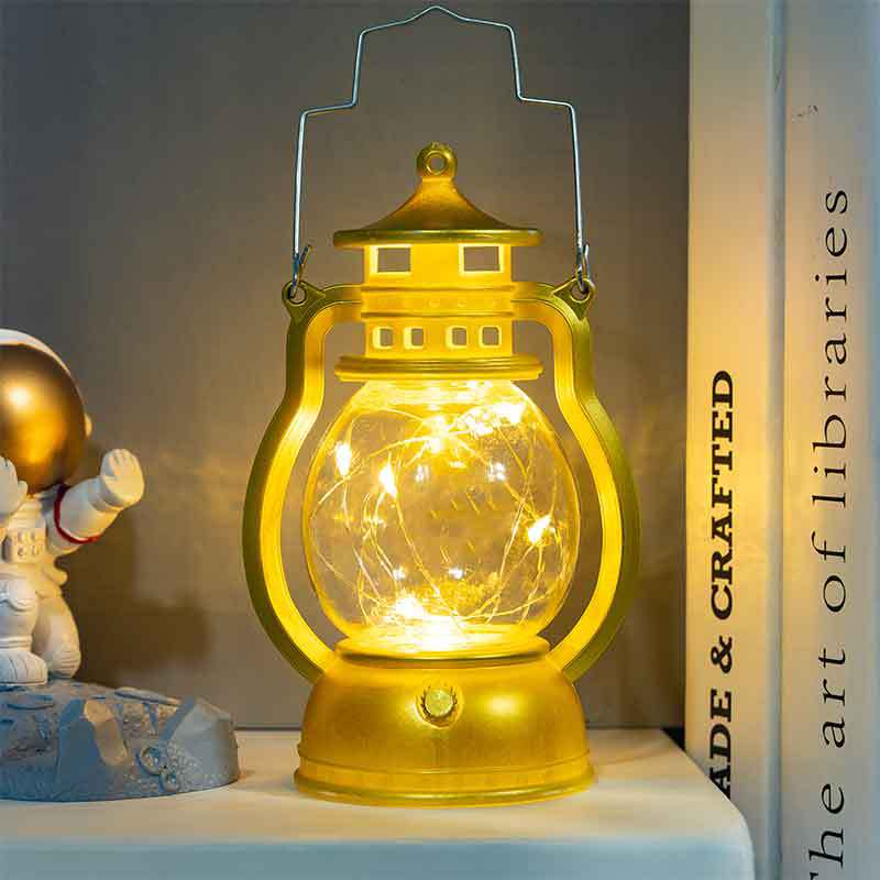 Vintage LED Small Oil Lamp Decorative Candle Light