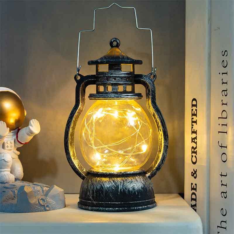 Vintage LED Small Oil Lamp Decorative Candle Light