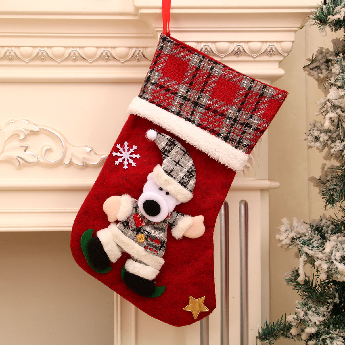 Christmas Gift Sock Hanging Bag